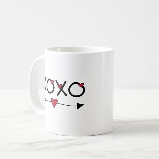Mug Valentines XOXO (Devant gauche)