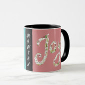 Mug valentines xoxo ton nom joie (Devant droit)