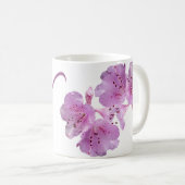Mug Valerie personnalisable nom rose fleurs boho (Devant droit)