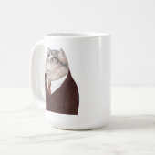 Mug VALET CAT grande boue blanche (Devant gauche)