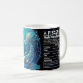 Mug Valeur Nutritive À Thème Pisces (Devant droit)