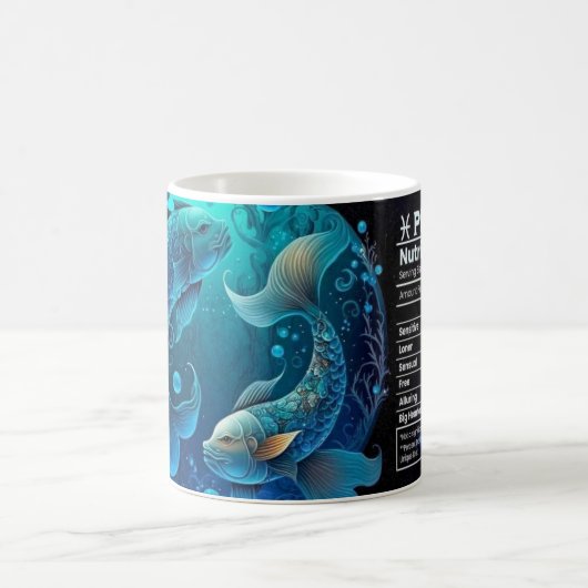 Mug Valeur Nutritive À Thème Pisces (Centre)