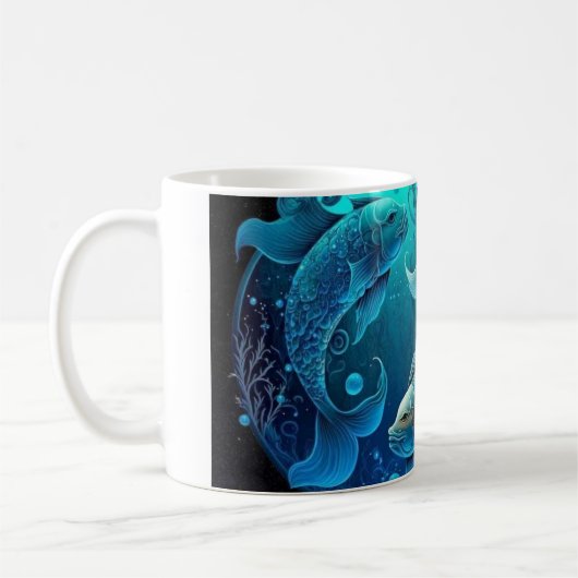 Mug Valeur Nutritive À Thème Pisces (Gauche)