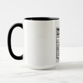 Mug Valeur nutritive beagle (Gauche)