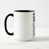 Mug Valeur nutritive du mari (Gauche)