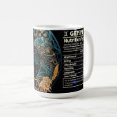Mug Valeur nutritive Gemini (Devant droit)