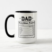 Mug Valeur nutritive Pour Daddy Père Cadeau (Gauche)