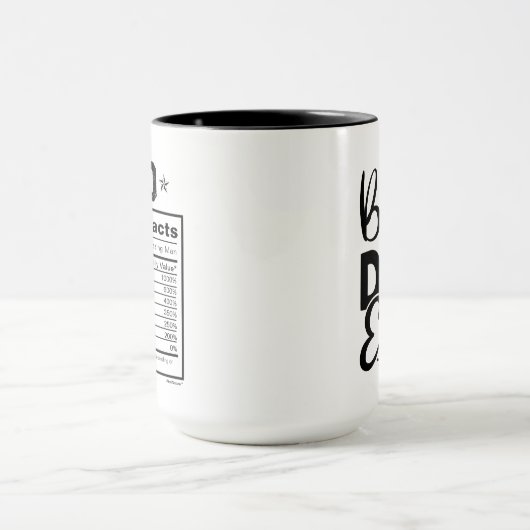 Mug Valeur nutritive Pour Daddy Père Cadeau (Centre)