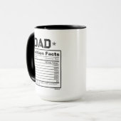 Mug Valeur nutritive Pour Daddy Père Cadeau (Devant gauche)