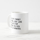 Mug Validation Selfies toutes les 10 minutes (Devant gauche)