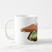 Mug Valise caricature pleine d'argent en espèces (Gauche)