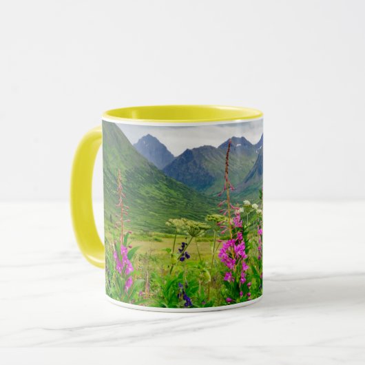 Mug Vallée fleur sauvage de l'Alaska (Devant gauche)