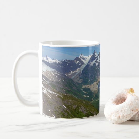Mug Vallée taillée par un glacier en Alaska (Avec donut)