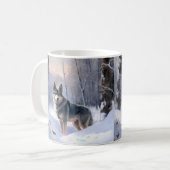 Mug Vallhund suédois Laisser neiger Noël (Devant gauche)