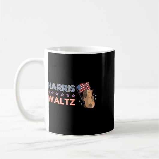 Mug Valse 2024 Chemise Capybara Drapeau Patriot Capy R (Gauche)