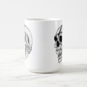 Mug Vampir crâne noir et blanc (Centre)