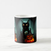 Mug Vampire Chat et Assistant Citrouille Halloween Sur (Centre)