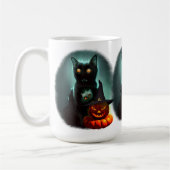 Mug Vampire Chat et Assistant Citrouille Halloween Sur (Gauche)