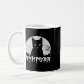 Mug Vampire Chat Noir Halloween Avec Pleine lune - Vam (Gauche)