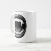 Mug Vampire Crocs Noir Blanc Halloween Gothique (Devant gauche)