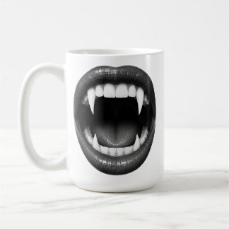 Mug Vampire Crocs Noir Blanc Halloween Gothique