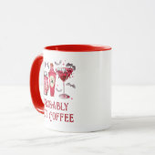 Mug Vampire d'Halloween probablement pas de café rouge (Devant gauche)