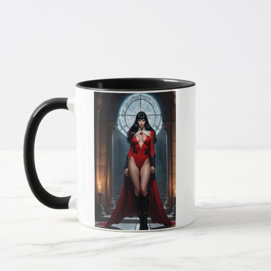 Mug Vampire Féminin Élégant (Gauche)