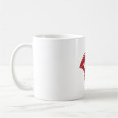 Mug Vampire Lèvres rouges gouttant du sang (Gauche)