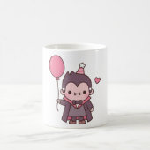 Mug Vampire mignon Avec Ballons Rouge (Centre)