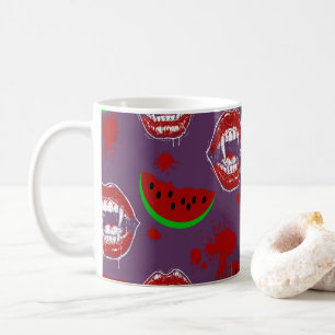Mug Vampire & Pastèque Spooky Summerween Violet