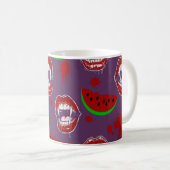Mug Vampire & Pastèque Spooky Summerween Violet (Devant droit)