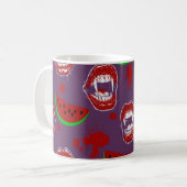 Mug Vampire & Pastèque Spooky Summerween Violet (Devant gauche)