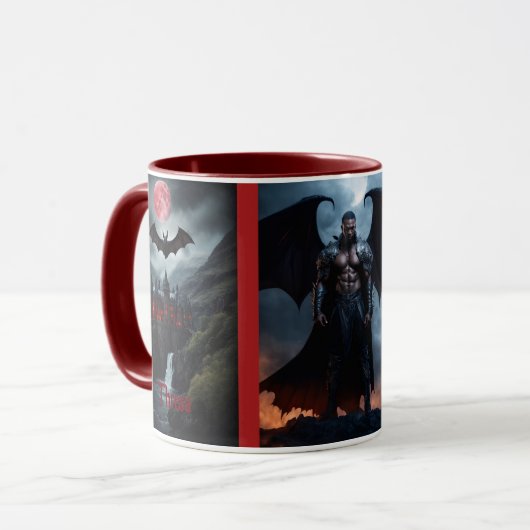 Mug Vampire Romance Dark Imaginaire Nom Café (Devant gauche)