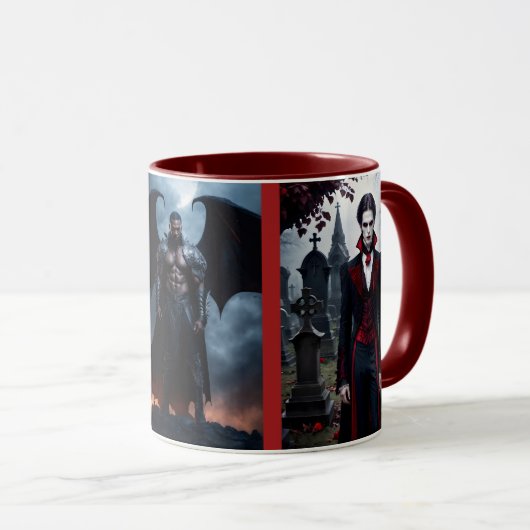 Mug Vampire Romance Dark Imaginaire Nom Café (Devant droit)