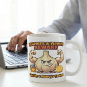 Mug Vampire Virus Beware Garlic Honey Lemon Flu Recipe