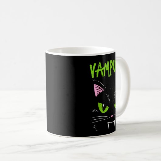 Mug Vampurr Vamre Cat Funny Halloween Animal Men Women (Devant droit)
