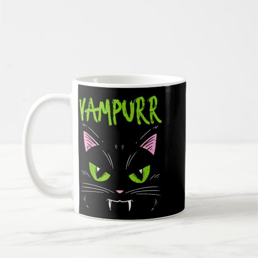 Mug Vampurr Vamre Cat Funny Halloween Animal Men Women (Gauche)