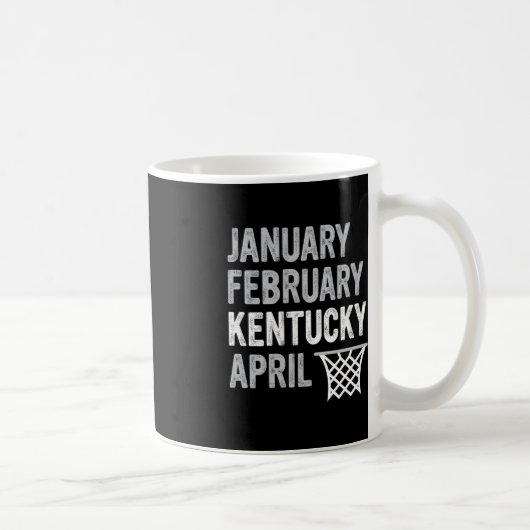 Mug Van de basket-ball - Janvier Février Kentucky Avri (Droite)