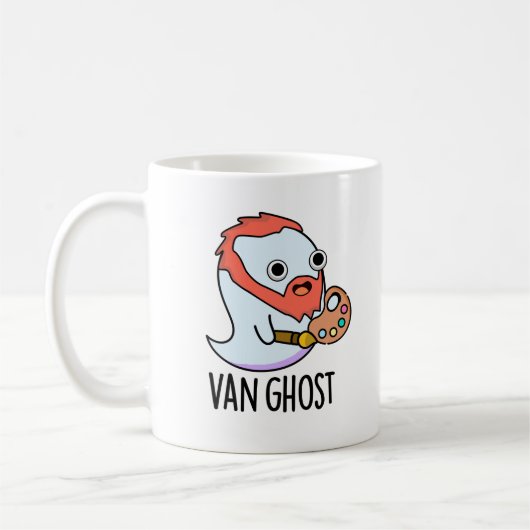 Mug Van Ghost Funny Artiste Ghost Pun (Gauche)