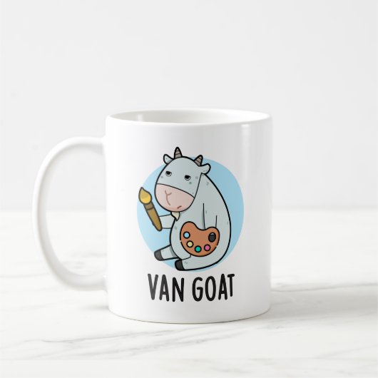 Mug Van Goat Amusant Artiste Pun (Gauche)