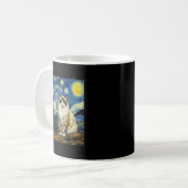 Mug Van Gogh Art Starry Night - Funny Ragdoll Cat Arti (Devant gauche)