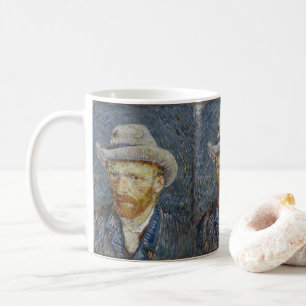 Mug Van Gogh Autoportrait Gris Sens Casquette Peinture