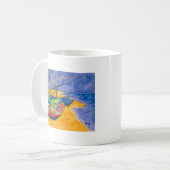 Mug Van Gogh Bateaux Plage impressionniste (Devant gauche)