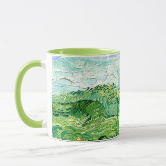 Mug Van Gogh - Champs de blé vert, Auvers (Gauche)