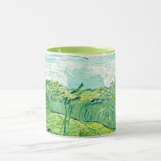 Mug Van Gogh - Champs de blé vert, Auvers (Centre)