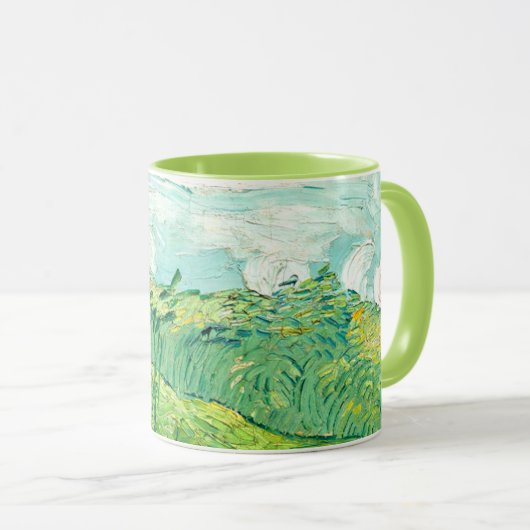 Mug Van Gogh - Champs de blé vert, Auvers (Devant droit)