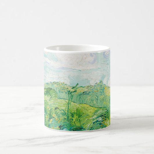 Mug Van Gogh Green Blé Fields Auvers. Impressionnisme (Centre)