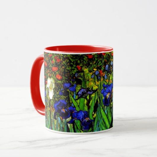 Mug Van Gogh - Irises, célèbre peinture de Vincent van (Devant gauche)