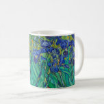 Mug Van Gogh Irises. Impressionnisme vintage floral bl<br><div class="desc">Van Gogh "Irises" tasse à café. L'art de l'impressionnisme floral bleu.</div>