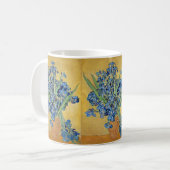 Mug Van Gogh Irises Vase Blue Flowers Bouquet Art (Devant gauche)